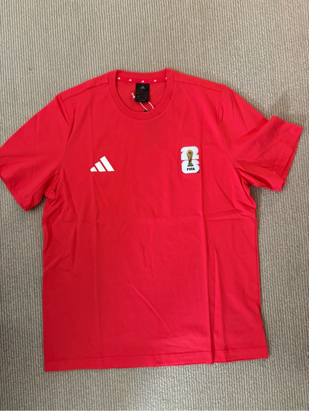 adidas Men’s Red FIFA Logo Training Tee